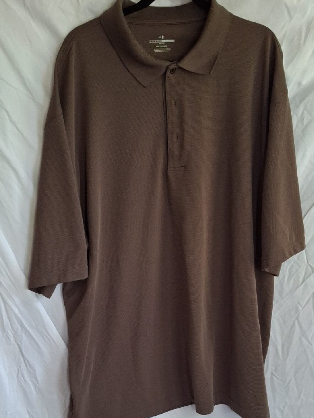 Grand Slam Men's Brown Short-Sleeve Polo